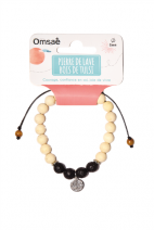 Bracelet Pierre de lave Bois de Tulsi
