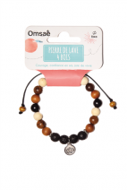 Bracelet Pierre de lave 4 Bois 
