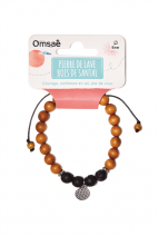 Bracelet Pierre de lave Bois de Santal 