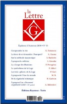 Revue La Lettre G N°12