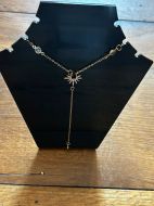Collier soleil strass 