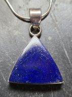 Triangle en argent Lapis Lazuli 