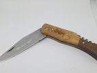 Couteau avec tire bouchon gravé 