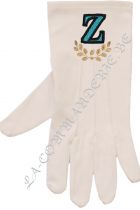 Gants brodés - 4ème degré REAA Z - Taille L