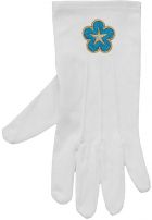 Gants brodés - Myosotis - Taille M