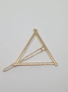 Broche pour cheveux Triangle doré